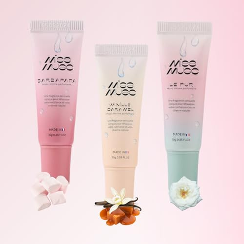 MISS MUSC - PACK BEST-SELLERS - Trois Muscs Parfumants Intimes pour Corps et intimté - Longue Tenue - Fabriqué France