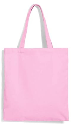 pubblienne 50 Borse Personalizzabile con Logo, Immagine o Scritta - Borsa Shopper Riutilizzabile Personalizzata con Stampa - Bag Grande 36x40 cm - Tessuto tnt per Shopping, Spesa e Mare (50, Rosa)