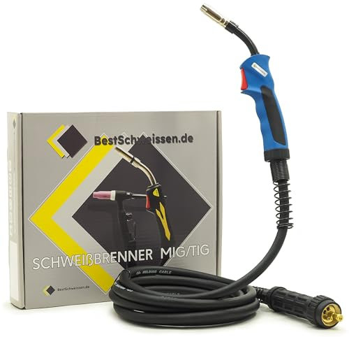 Torcia per saldatura MIG MAG, saldatrice a gas di protezione MB-15 AK-15 TW-15 spina europea 160 A, impugnatura di saldatura professionale (5 m)