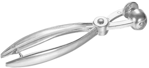 NULYLU Snocciolatore per Rimuovere Velocemente in Metallo Argento per Ciliegie e Olive Utensile da Cucina Manico Ergonomico e Riutilizzabile