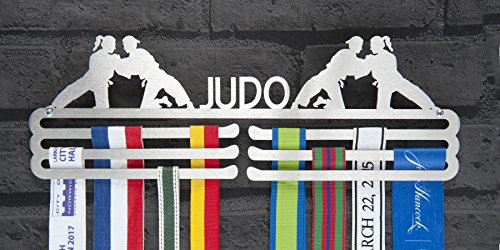 The Runners Wall Medaillen-Aufhänger aus Edelstahl, für Damen-Judoka