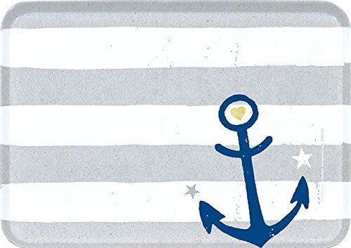 Rannenberg & Friends Modern Strukturiert Melamin Tablett Anker Small - RTBS035