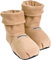 normani® Körnerpantoffeln - Hausschuhe für die Mikrowelle - Hausstiefel mit Leinsamenfüllung - extra hoher Schaft Farbe Apricot Größe M=36/40