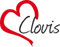 Auto Aufkleber Stadt Clovis USA Herz Sticker ca.9x11 cm konturgeschnitten
