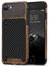 TENDLIN Kompatibel mit iPhone SE 2022 Hülle/iPhone SE 2020 Hülle/iPhone 7 Hülle/iPhone 8 Hülle, Holz und Carbon Fiber Leder Flexiblem TPU Silikon Hybrid Weiche Schutzhülle