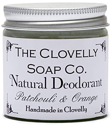 Clovelly Soap Co Natürlicher handgemachter Deo-Balsam Patschuli & Orange 60g Glas