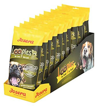 JOSERA Loopies mit Lamm (11 x 150 g) | getreidefreie Hundeleckerlis mit wenig Fett | Super Premium Qualität ohne Zucker | 11er Pack