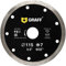 GRAFF Disco Diamantato Premium 115mm per Gres Porcellanato Piastrelle Ceramica - Sottile Professionale Taglio a Secco con Taglio a Umido - Disco da Taglio per Smerilgliatrice 115mm di Tutte le Marche
