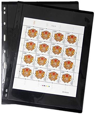 MUDOR Stempelseiten für Briefmarkenalbum, 1 Taschen-Sammelbögen