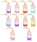 Youyijia 10Pcs Car Diffuser Bottle 6ml Home Fragrance Accessories Essential Oil Diffuser Bottle Hanging Air Freshener Pendant for Car Living Room Bedroom Bathroom Mini Air Diffuser