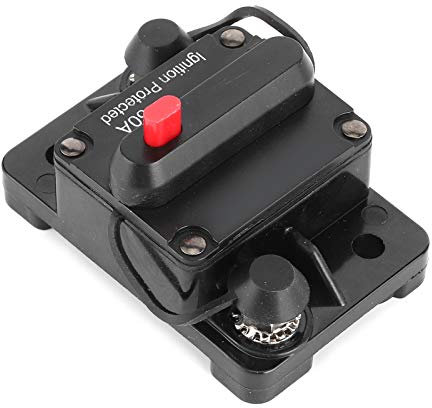 Disjoncteur 60A AMP porte-fusible de réinitialisation 12-48V DC étanche pour yacht de camping-car automatique disjoncteur 60a etanche