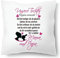 Farbwuselei Kissen mit Spruch Unsere Tochter vergiss Niemals Du bist mutiger als du glaubst In Liebe Mama und Papa Kissenhülle Inlay Kissenbezug Geschenk PINK