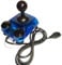 ArcadeR Joystick estándar de 9 pines compatible con Atari, Commodore, Sega, etc., Colores:Transparent blau