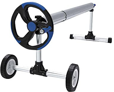 well2wellness Enrouleur de Piscine en Aluminium avec Roues Avant 2.15-6m- pour bâche de Piscine (1756BX6)