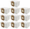 Dxyue Lot de 10 sacs à poussière de rechange pour aspirateur Nilfisk Power Series P10 P12 P20 P40 Numéro de mode # 107407639 128389187