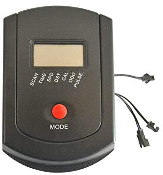 Replacement Monitor Speedometer for Stationary Bikes, Exercise Bike Computer, Heart Rate Tracker, Indoor Bike Monitor LCD (JST SM 034)