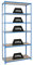 PROREGAL Schwerlastregal Giant MULI | HxBxT 250x120x30cm | 6 Fachböden | Fachlast 200kg | Blau | Lagerregal Kellerregal Werkstattregal Metallregal Fachbodenregal Steckregal