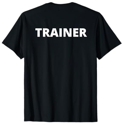 Trainer Rückseite Hinten Rücken T-Shirt