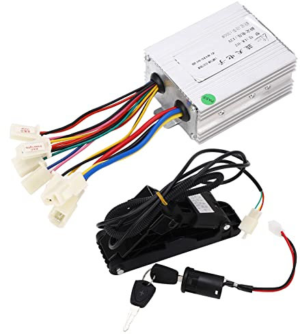 RiToEasysports Bike Brushed Motor Controller Kit, 12V 500W Scooter Conversion mit Fußgaspedal für Elektroroller Dreiräder