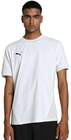 PUMA teamFINAL Jersey, Unisex-Erwachsene Fußballtrikot, PUMA White-PUMA Black-Feather Gray,