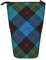 Teleskop-Federmäppchen, Schotten-Stil, Clan Guthrie Tartan, kariert, stehend, Kosmetiktasche, Make-up-Tasche