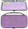 Geekria Keyboard Carrying Case, Hard Shell Protective Travel Bag for Small Compact Keyboard, Compatible with Logitech Pebble Keys 2 K380s / K380 (Lavender)