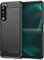 CoverKingz Handyhülle für Sony Xperia 5 III - Silikon Handy Hülle im Carbon Design - Soft Case Phone Cover Schwarz