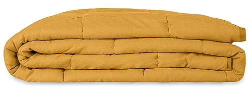 Wrap-Ninja Gewichtsdecke 135x200 9 kg Anti Stress Therapiedecke 100% Baumwolle Decke für Besseren Schlaf Weighted Blanket Schwere Decke Oeko-TEX 100% für Erwachsene