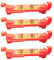 Peowuieu 4Pcs String Level Hanging Line for Leveling Surveying, Building Trades, Bricklaying, Etc. (Red)