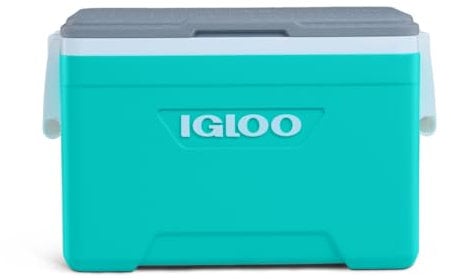 IGLOO Nevera Latitude 25, 24 litros, Aqua, Nevera Portátil Camping Carro Playa Nevera Playa Vintage Nevera Pisicina Nevera Camping Nevera Portátil Pequeña