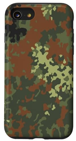 Hülle für iPhone SE (2020) / 7 / 8 Flecktarn Camo Camouflage Bundeswehr Militär