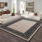 Fit Even Greeky Rug – Large Washable Non-Slip Carpet for Living Room, Bedroom, Lounge, Dining, Kitchen Fluffy Thick Soft Modern Indoor Floor Rugs (Beige & Black, 120x170 cm)