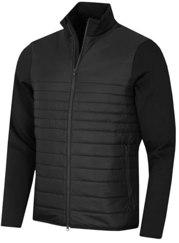 J.Lindeberg Herren Martino Quilt Hybrid wasserabweisend Golfjacke