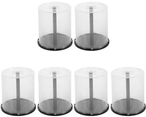 HOLIDYOYO Secchiello Porta Cd/Dvd Trasparente Da 100 Pezzi Contenitore Organizzatore Per Cd E Dvd in Plastica Pp Scatola Portaoggetti Compatta E Leggera Per Riporre E Proteggere I Tuoi Dischi