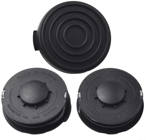 2 x Doppelfaden-Rasentrimmer-Spulen für Aldi Gardenline Elektro-Rasentrimmer, 10 m lang, 1,4 mm Trimmerspule mit Spulenabdeckung