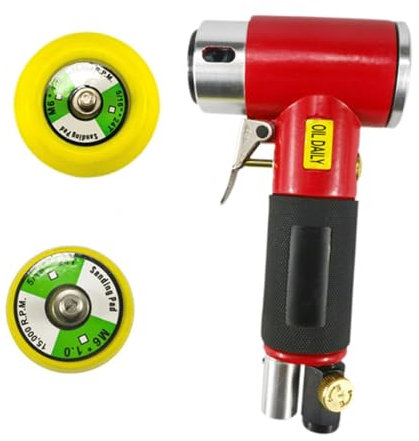 Folpus Ponceuse à air orbitale, ponceuse pneumatique outil de ponçage de polissage, polisseuse pneumatique ergonomique confortable 50 mm 75 mm