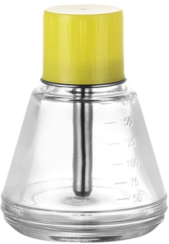 zuousxbs 6Oz/180ml Klare Pumpspenderflasche aus Glas zum Entfernen von Nagellack, Spenderflasche zum Herunterdrücken, nachfüllbar, Push-Down-Pumpe