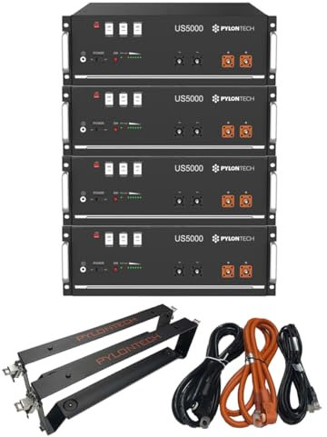 Pylontech 20 kWh 0% MwSt §12 III UstG Solarspeicher Lithium LiFePO4 inkl. Kabel und BMS