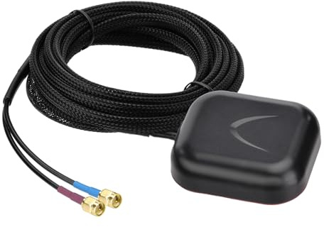 Superbat Antenne GPS BeiDou 4G LTE Voiture Magnétique 2-en-1 avec Câble 3m | SMA Mâle, Antenne Spécialement Conçue pour Les Terminaux De Navigation Automobile Et Les Systèmes Routeurs Amplificateurs