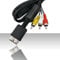 FENGRUI Cavo AV da 1,8 m per PS1, PS2, PS3, cavo audio e video RCACable, cavo audio e video RCACable, cavo audio HD video TV compatibile con PS 1/2/3 per giochi TV (nero, 1 pezzo)