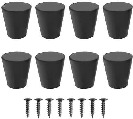 Yanmis Speaker Isolation Feet, Rubber Speaker Anti Vibration Stand with Screws, Vibration Damping Isolation Pads for Turntables Amplifiers CD DVD Players, 8 Pack