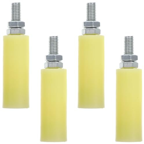 Uonlytech Roulettes Roue de Guidage Silencieuse et Antirouille Lot de 4 pour pour Portail Coulissant en Nylon et Acier Guide Porte Coulissante de Garage ou Intérieur