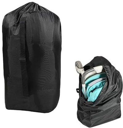 NIhtian Kinderwagen-Reisetasche, wasserdicht, für Flugzeug, mit Tragegurt, Kinderwagen-Abdeckung für Flugzeug, perfekt für Baby-Reiseutensilien