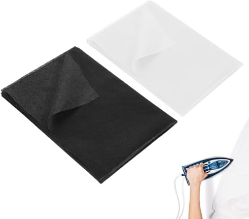 2 Stück 100cm*100cm Bügelvlies für Vlieseline zum Aufbügeln Aufbügelbare,Volumenvlies zum Aufbügeln Einlagestoff,Bügelvlies zum Verstärken,Bügelflies Aufbügelvlies,Vliesstoff Meterware Stoff (55g/m²)