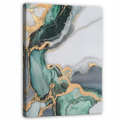 WallArena Leinwand Bilder 80x120 cm | Marmor, Leinwandbilder, Bild auf leinwand, Format: 80x120 cm (BxH) - einteilig auf Canvas Leinwand. Das Leinwand