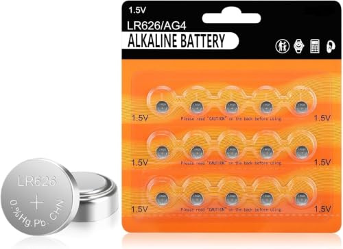 SR626SW LR626 377 V377 AG4 Uhrenbatterie 15 Stück | 1,5V Alkalisch Knopfzelle SR626 376 177 Batterie füR Uhren