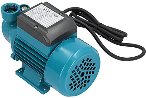 Wakects Bomba Solar Unipolar, Mini Bomba Eléctrica de Aluminio Fundido, 180W DC12V, Ideal para Riego y Suministro de Agua