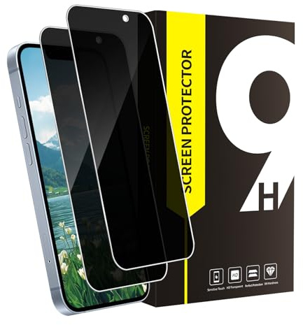 Bodyguard 2 Stück Schutzfolie für iPhone 14/13/13 Pro Sichtschutzfolie, Ultra-HD Anti-Kratzer 9H Härte Anti-Spähen iPhone 14 Displayschutz, 2.5D Edge Splitterfrei iPhone 13 Blickschutz