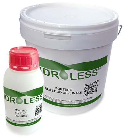Mortero Elástico Impermeable para Juntas Idroless (4kg + 1kg) - Solución bicomponente para rejuntado de azulejos y baldosas
