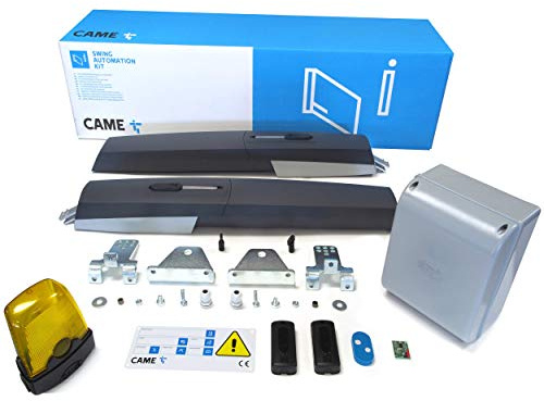 CAME 8K01MP-016 KIT AXL PER CANCELLI A BATTENTE FINO A 2 METRI E FINO A 250 KG DI PESO, SISTEMA DC 24 V, COLORE GRIGIO